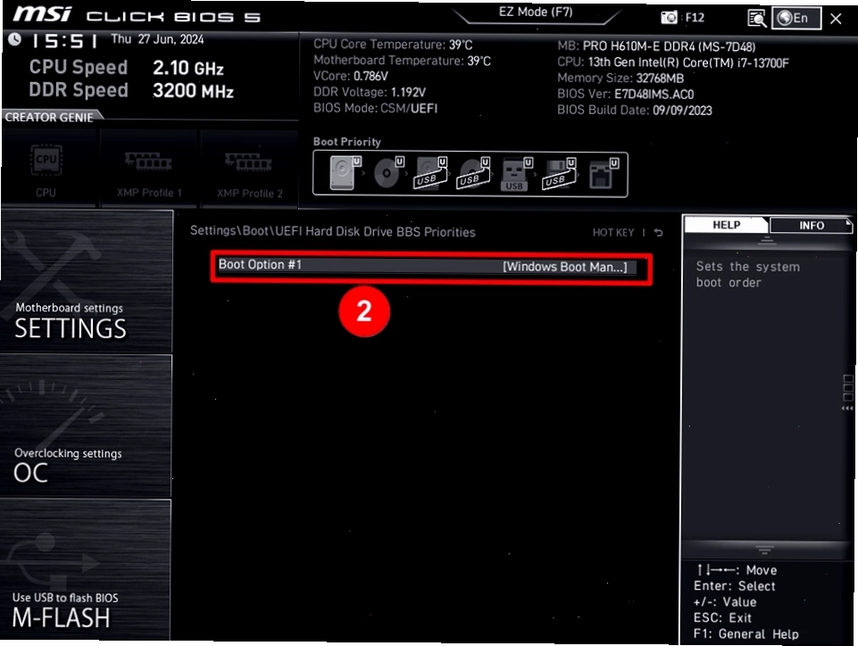 Thông báo lỗi Operating system not found