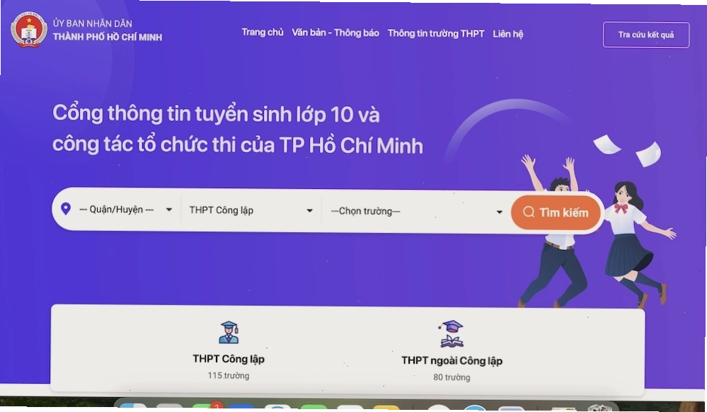 Thống kê điểm thi lớp 10 TPHCM 2025