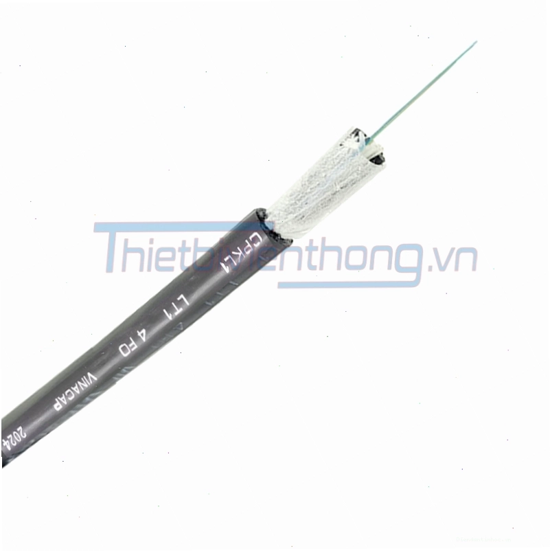 Thông số kỹ thuật trên thân cáp quang 4FO Vinacap
