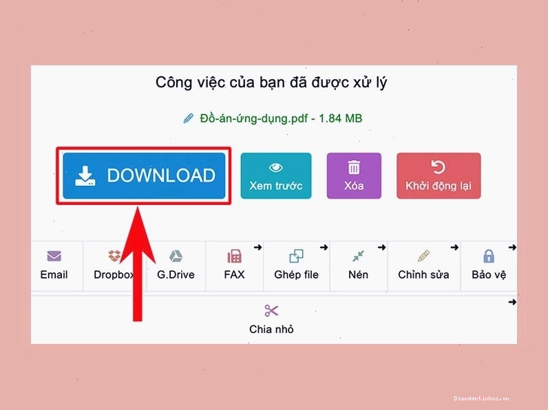 Thông tin về bảo mật và máy chủ của PDF24 Tool