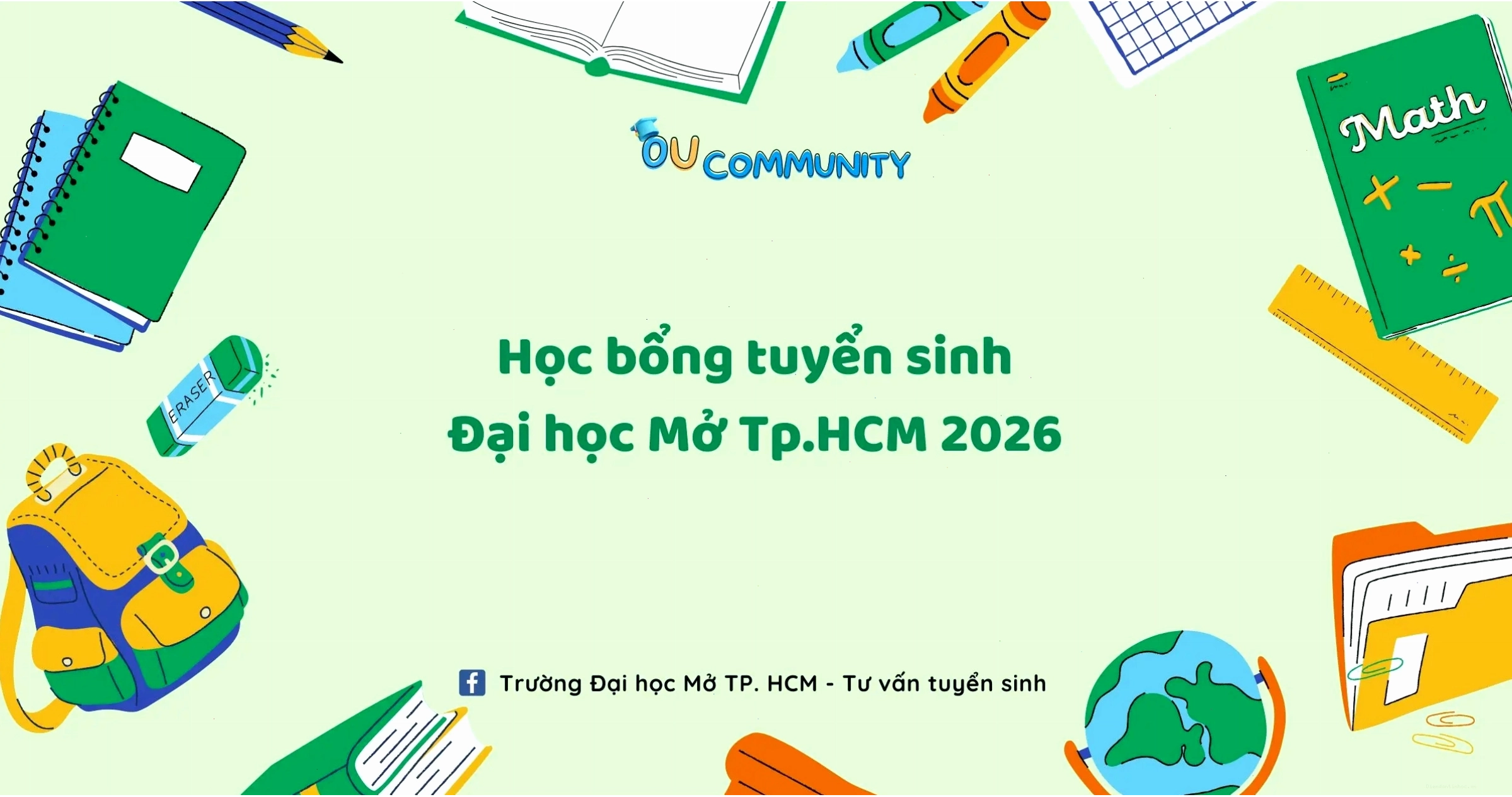 Thông tin về các chương trình học bổng tuyển sinh năm 2026