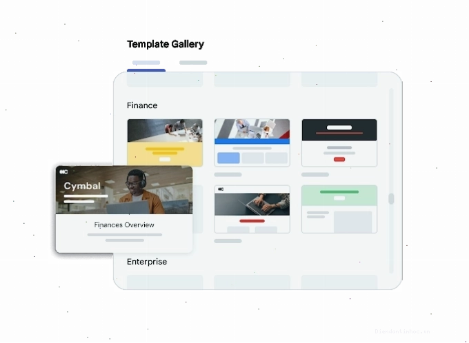 Thư viện mẫu Google Sites với nhiều lựa chọn thiết kế