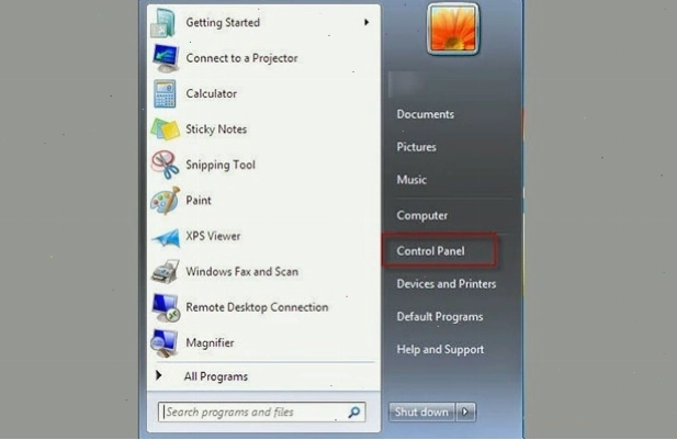 Thực hiện đổi mật khẩu trên Windows 7 qua Control Panel