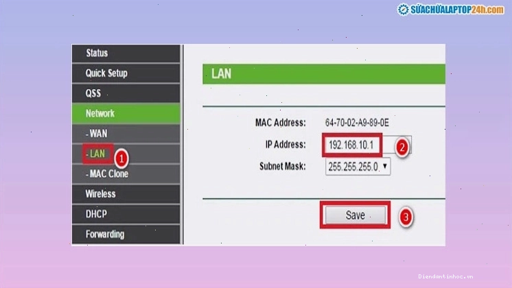 Thực hiện lần lượt các bước cài đặt modem wifi Tenda