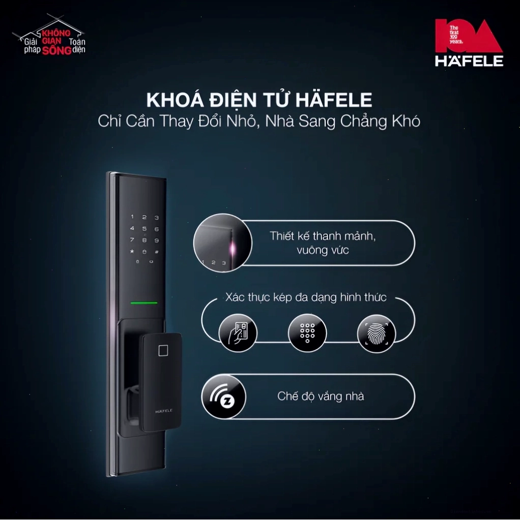 Tiện ích thông minh từ khóa cửa Hafele