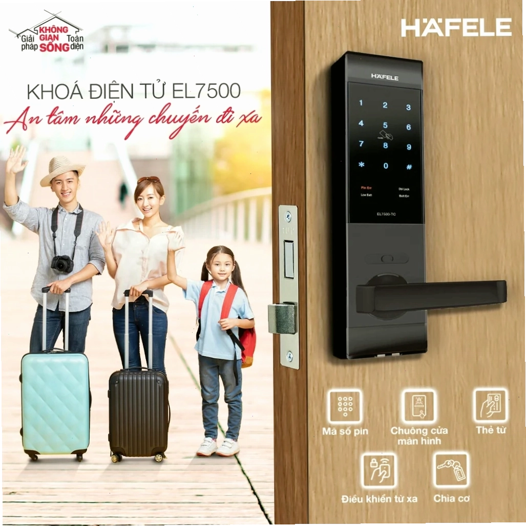 Tính năng an toàn và bảo mật của khóa thẻ từ Hafele