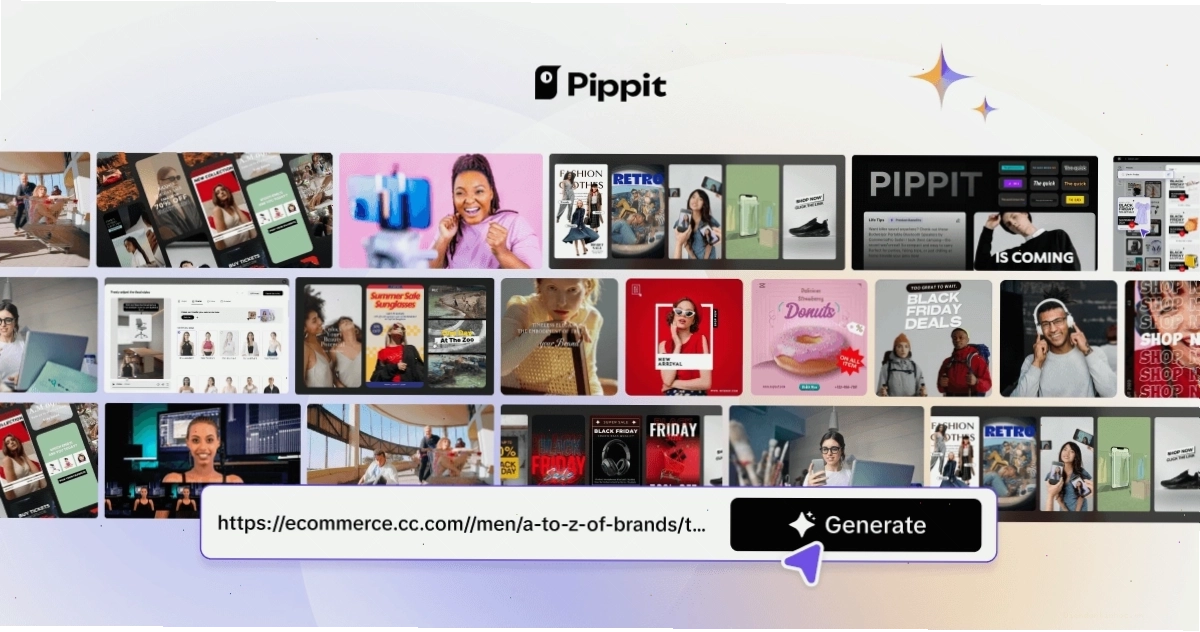 Tính năng chuyển đổi liên kết web thành video của Pippit AI