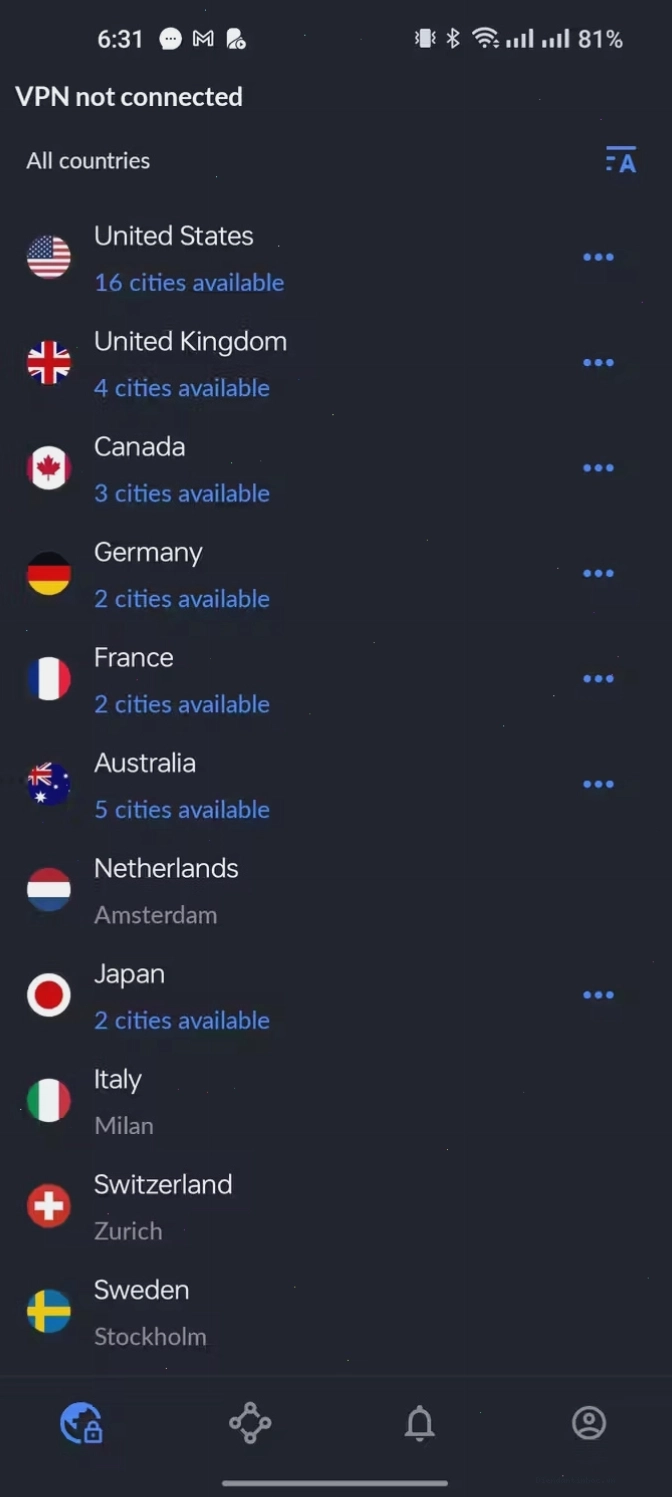 Tính năng Double VPN của NordVPN
