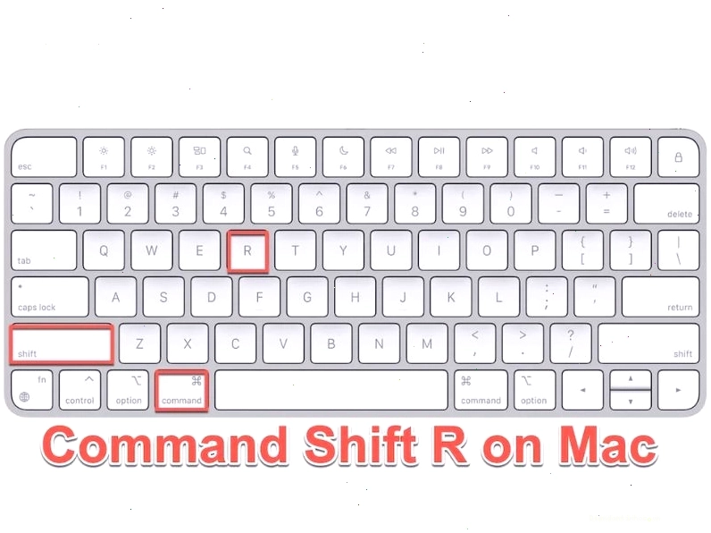 Tổ hợp phím Command + Shift + R để làm mới trang trên MacBook