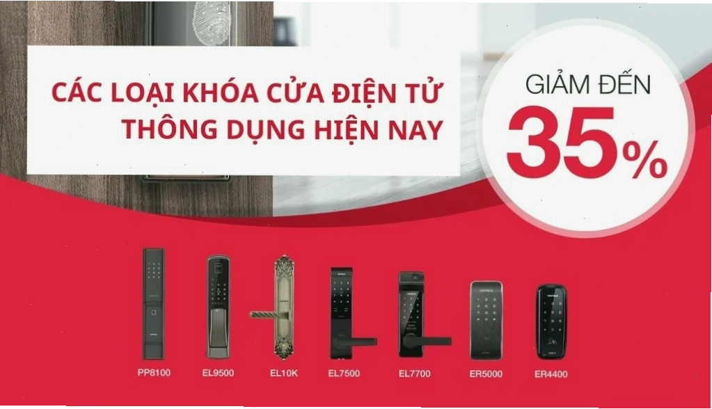 Tổng hợp các loại khóa cửa điện tử thông dụng