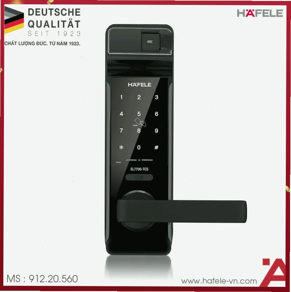 Tổng quan thiết kế của khóa Hafele EL7700-TCS