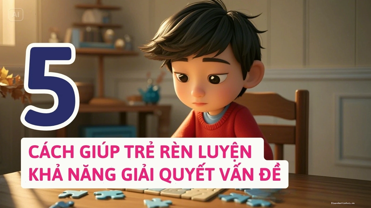 Trẻ em đang giải quyết vấn đề với tư duy logic