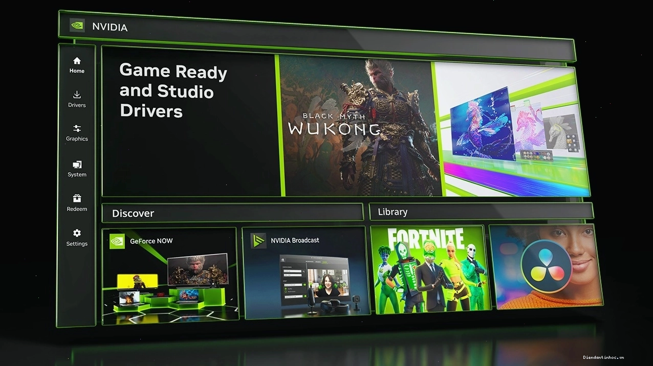 Tùy chỉnh cài đặt NVIDIA App