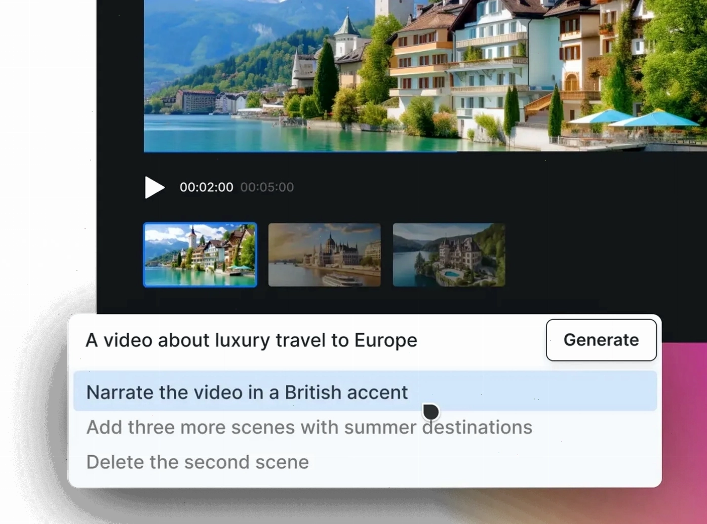 Tùy chỉnh video trên InVideo AI