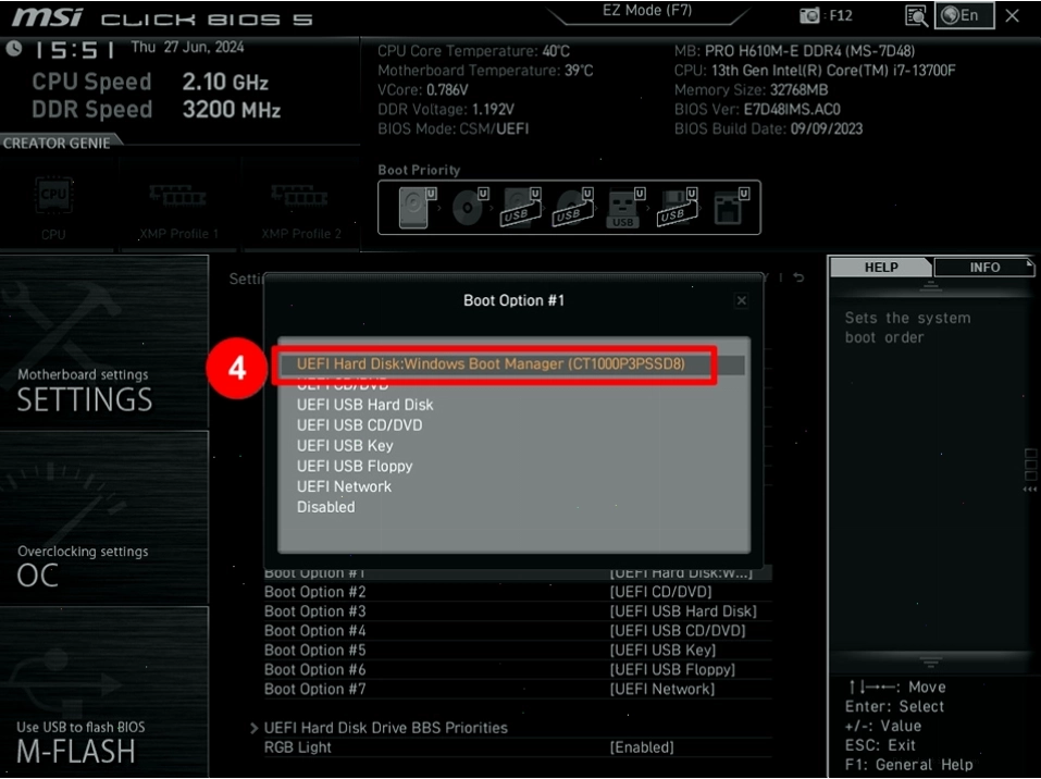 Tùy chọn Load Defaults trong BIOS