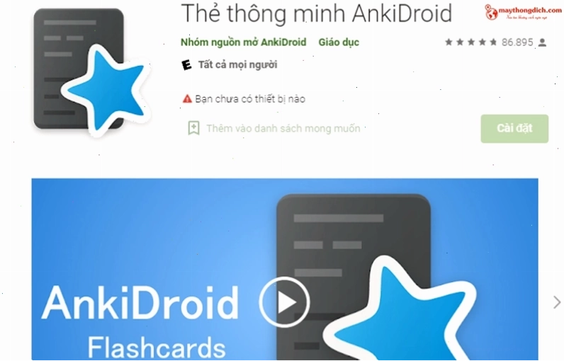 Ứng dụng Ankidroid hỗ trợ học và dịch tiếng Nhật