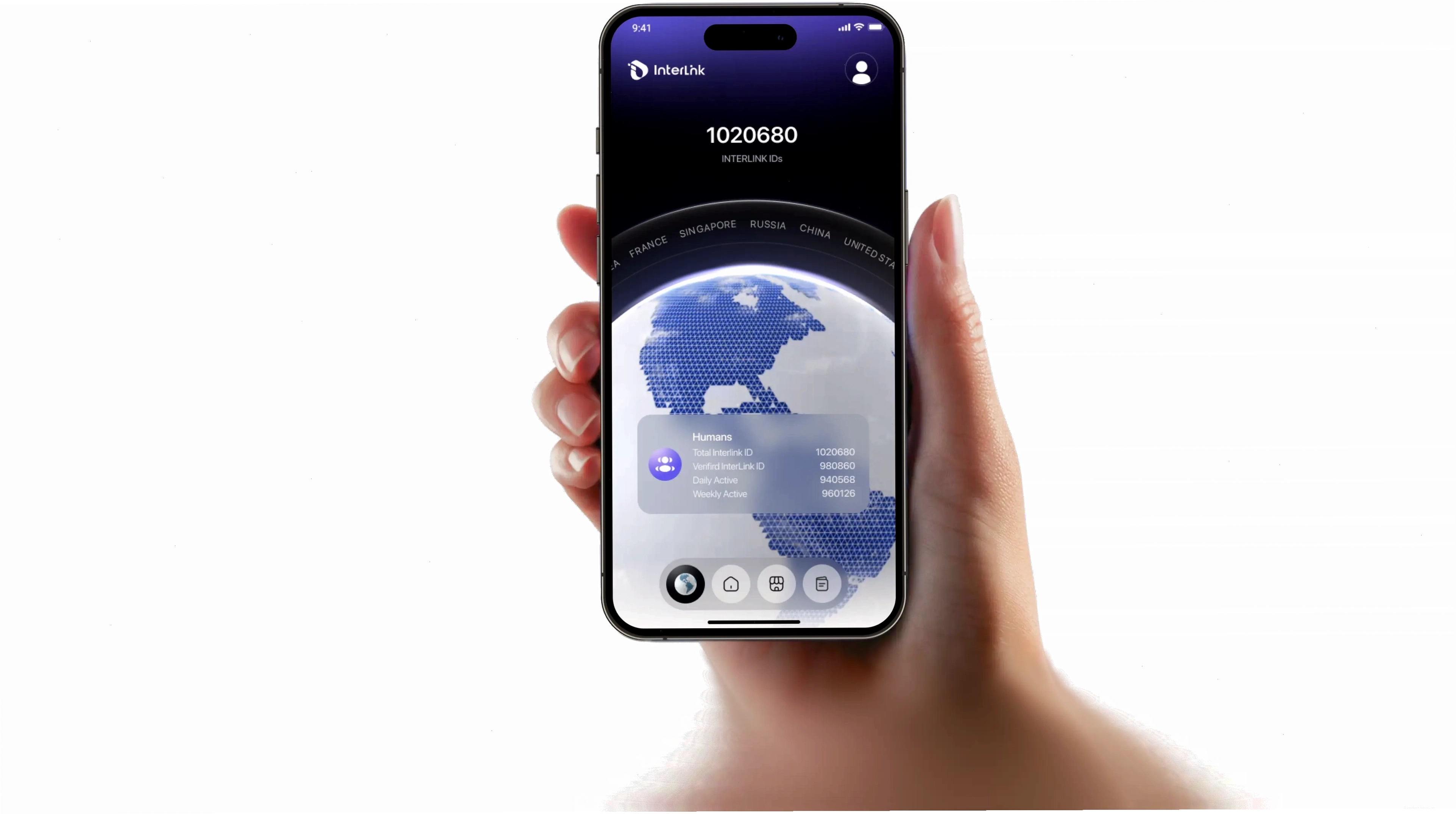 Ứng dụng InterLink App trên điện thoại