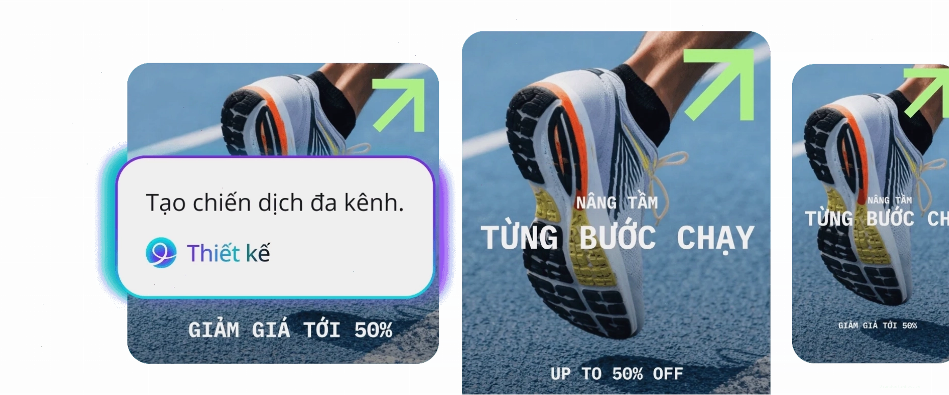 Ví dụ tạo chiến dịch đa kênh bằng Canva AI 2.0