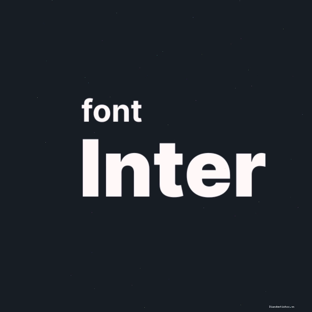Ví dụ ứng dụng Inter font trong thiết kế giao diện mobile