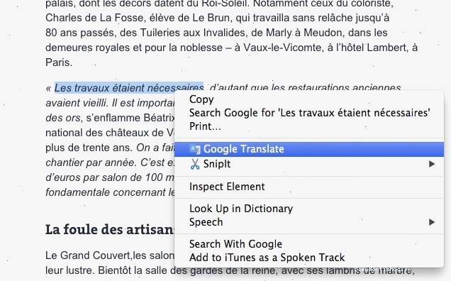 Ví dụ về banner dịch tự động của Google Translate trên trang web