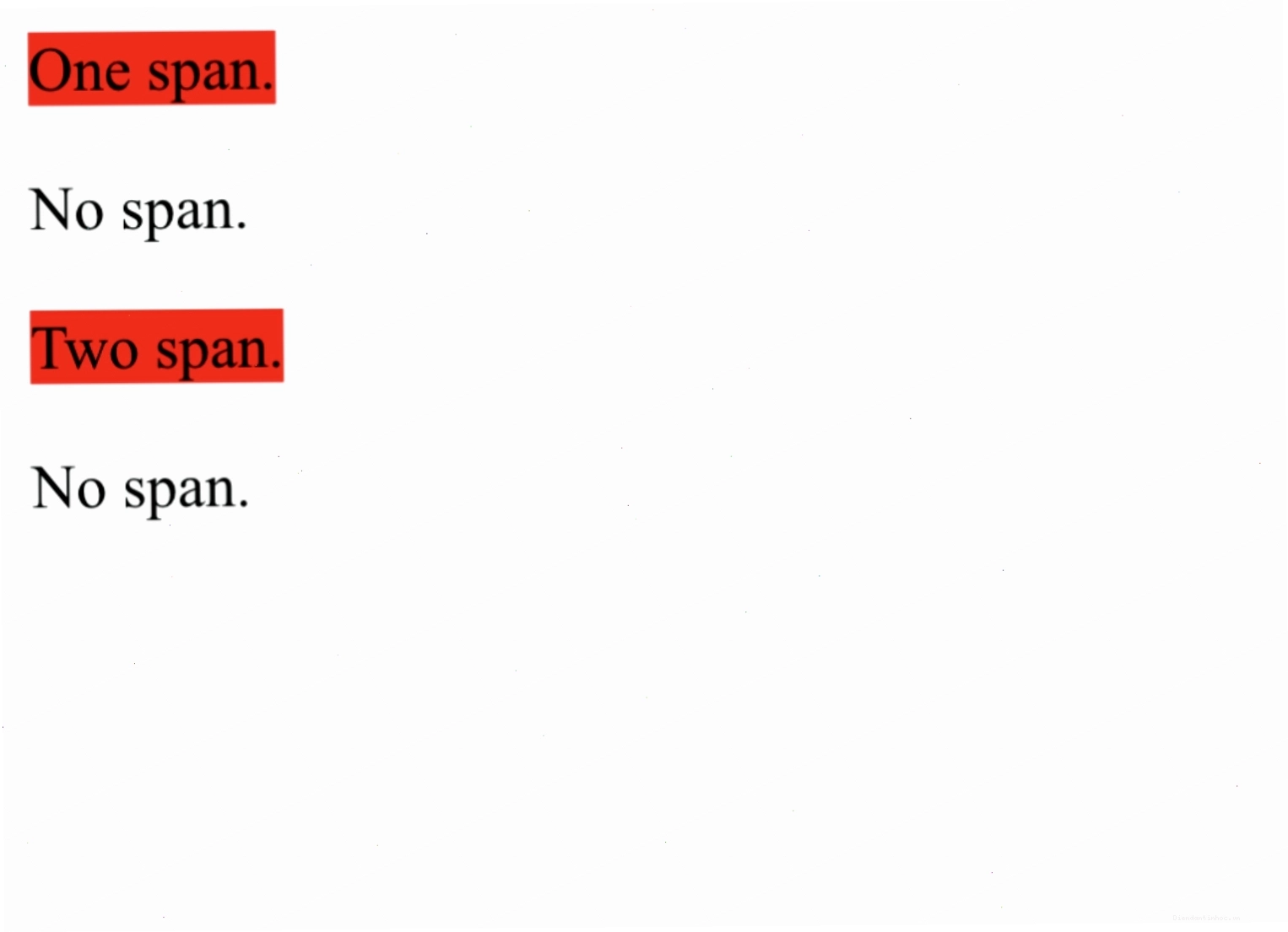 Ví dụ về CSS selector loại lớp