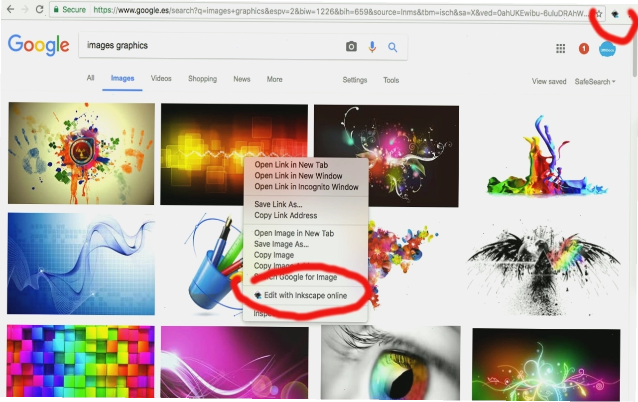 Ví dụ về hiệu ứng gradient phức tạp trong Inkscape