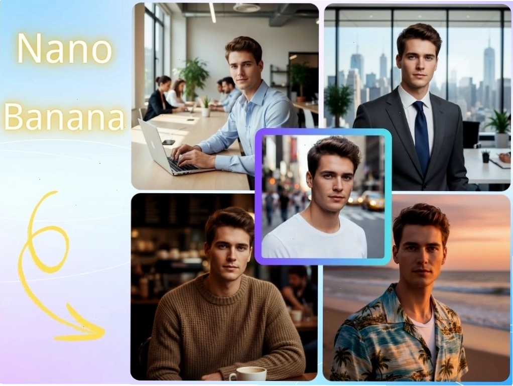 Ví dụ về tạo hình ảnh nhất quán với Nano Banana của Remaker AI