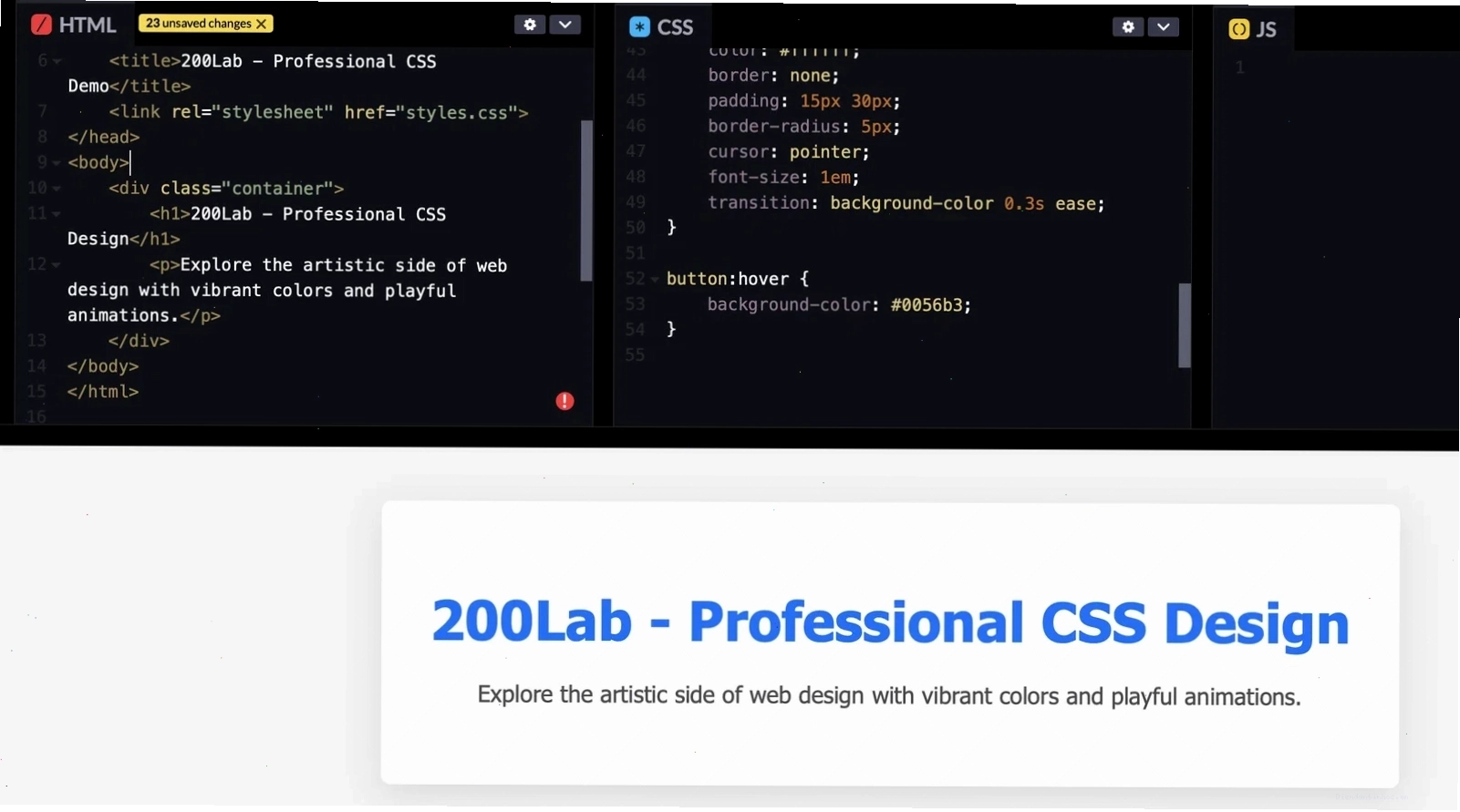 Ví dụ về việc áp dụng CSS cho các phần tử HTML