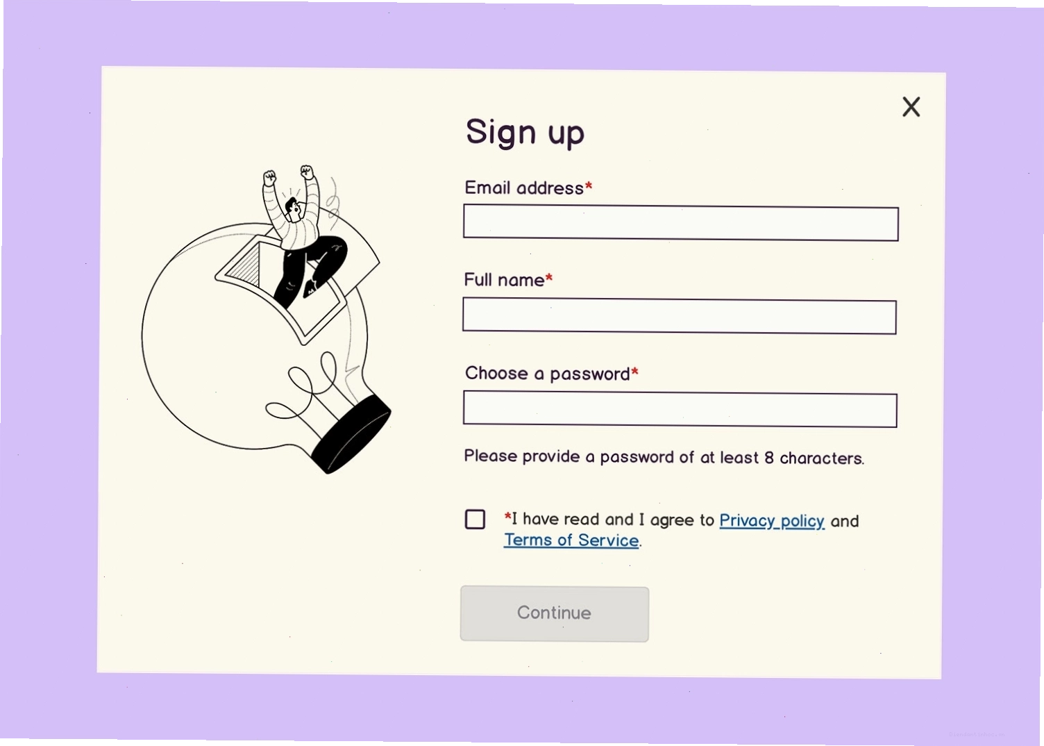 Ví dụ về wireframe high-fidelity trong Balsamiq