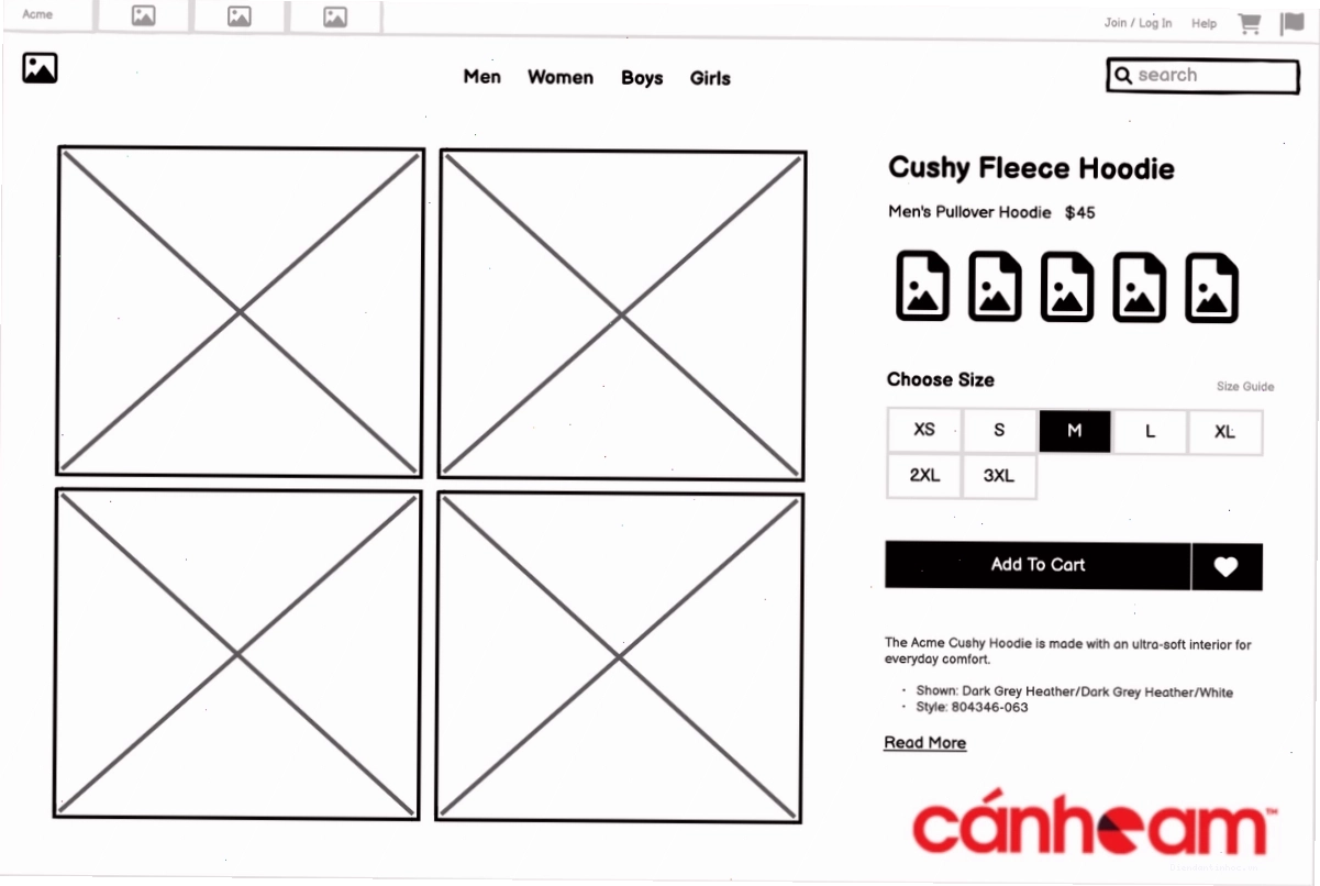 Wireframe giúp người thiết kế xác định cấu trúc website