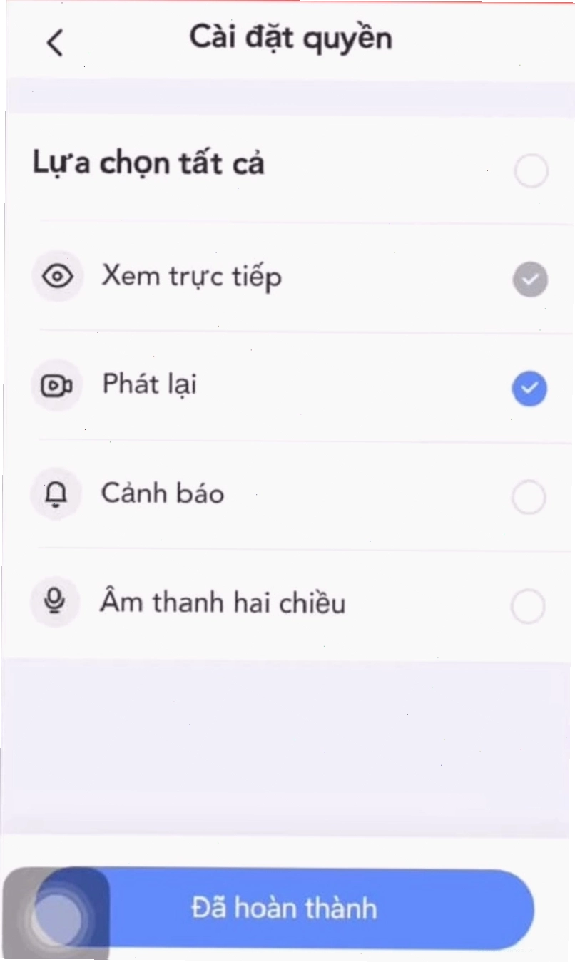 Xác nhận chia sẻ camera Ezviz