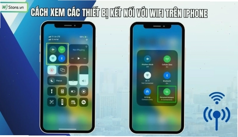 Xem các thiết bị đang kết nối với Wifi phát từ iPhone