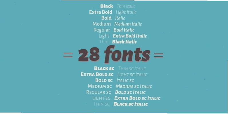 Xem trước bộ font Alegreya Sans với nhiều kiểu dáng khác nhau