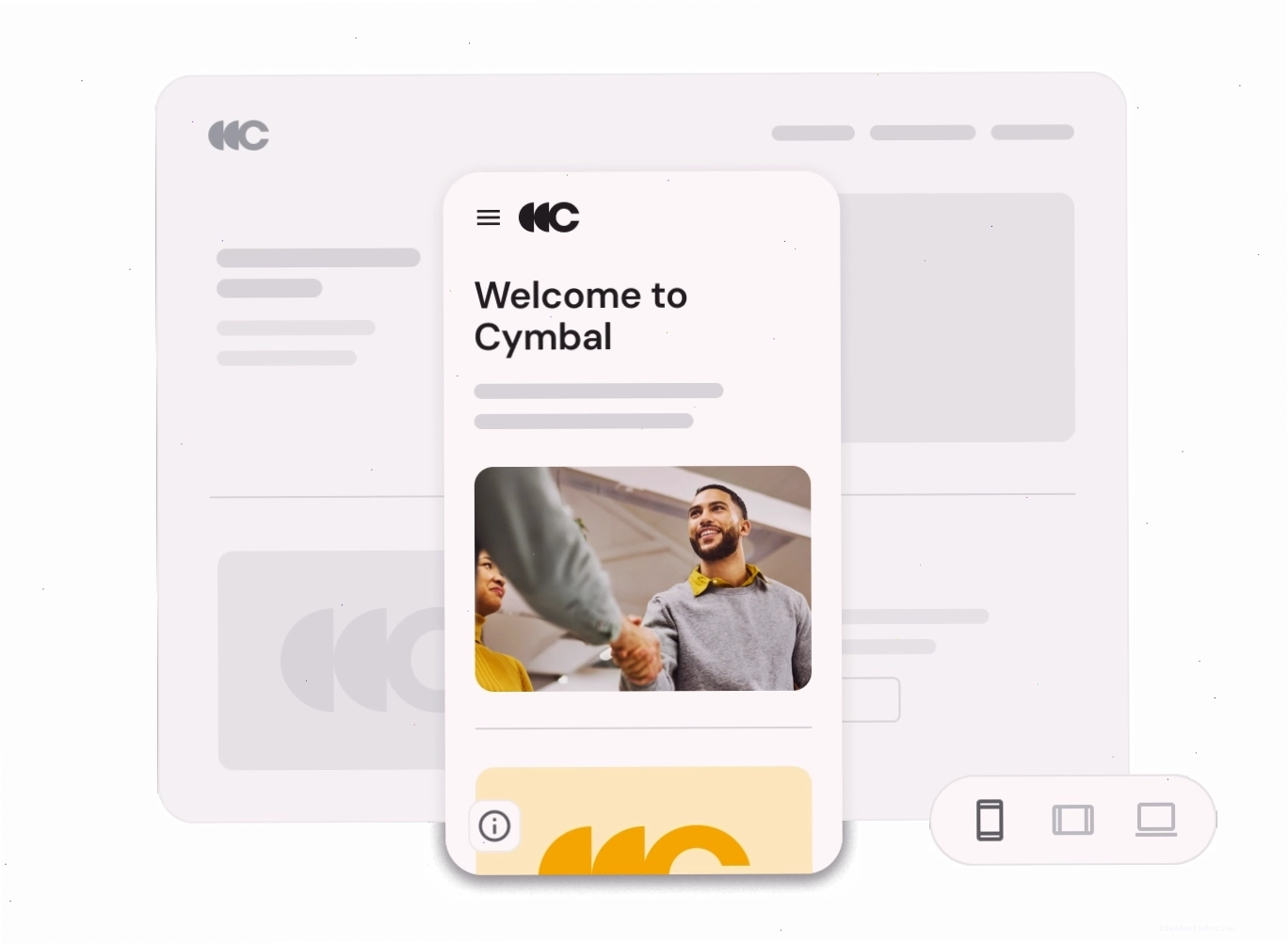 Xem trước giao diện Google Sites trên điện thoại di động