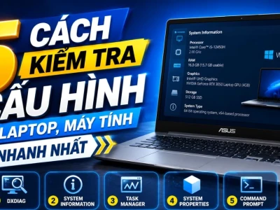7 Cách Kiểm Tra Cấu Hình Máy Tính Nhanh Chóng và Chính Xác Nhất Năm 2026