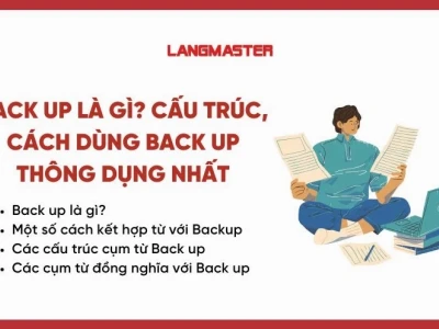 Back up là gì? Khám phá cấu trúc và các cách dùng phổ biến nhất