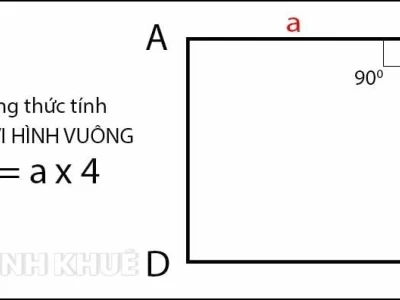 Chu vi hình vuông: Công thức, bài tập và ứng dụng thực tế