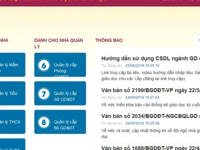 Hệ thống cơ sở dữ liệu giáo dục và đào tạo: Quản lý, khai thác và sử dụng hiệu quả