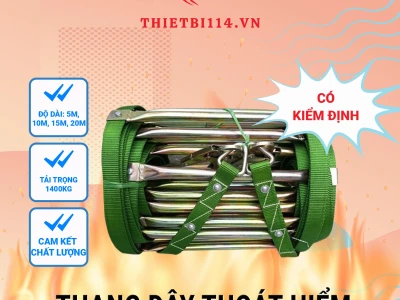 Thang dây thoát hiểm: Trang bị an toàn thiết yếu cho mọi gia đình và công trình