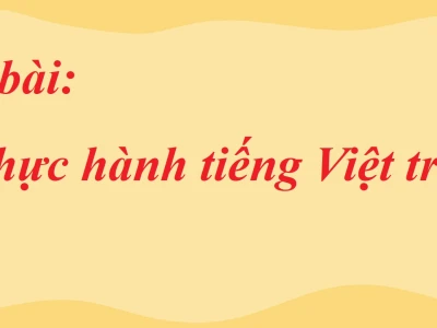 Thực hành tiếng Việt lớp 6 Kết nối tri thức những điều cần biết